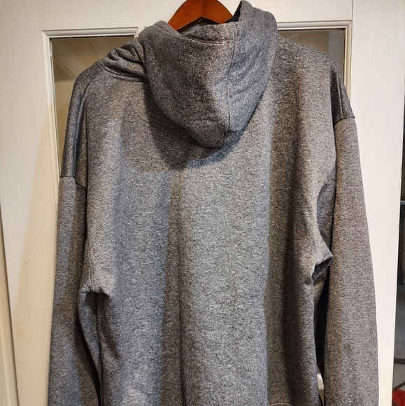 Men's XL Gray Majestic West Virginia University hoodie in excellent condition - Picture 2 of 3